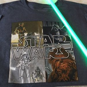 Star Wars Men’s Shirt 3XL Blue [Disney Store]